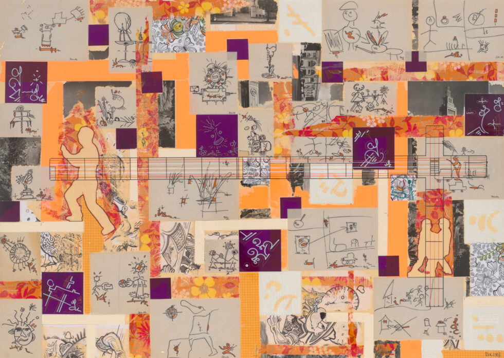 Bildsprache 2 DeVoCollage 84x119cm Detlef Vordenbäumen 2016 Foto Achim Kukulies