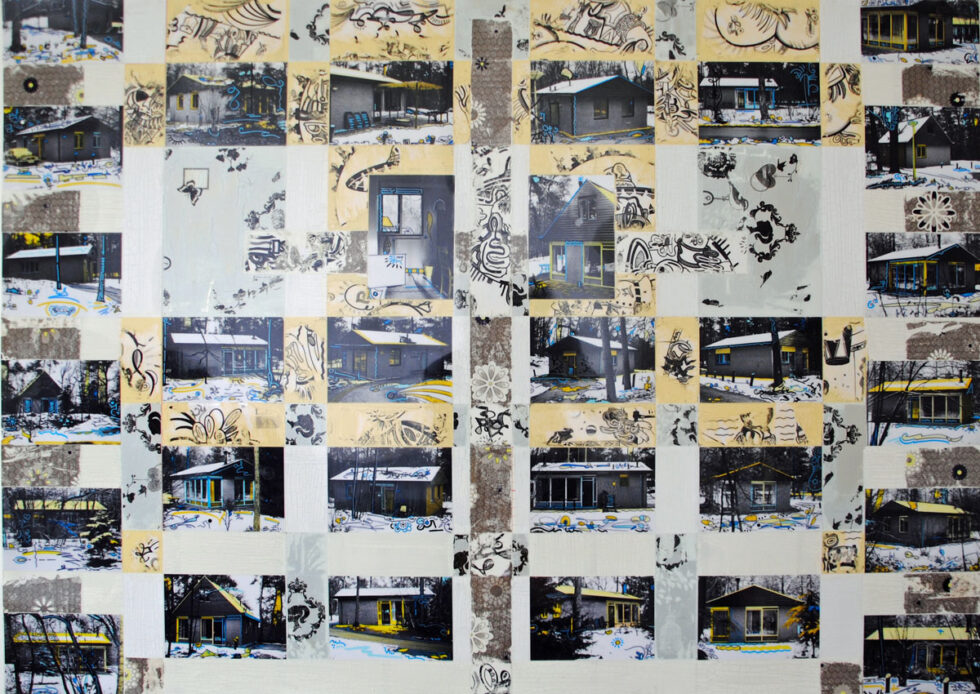 Dorf DIN A0 2016 Durke Koma 84 x119cm 2016 Detlef Vordenbäumen Foto D.V.