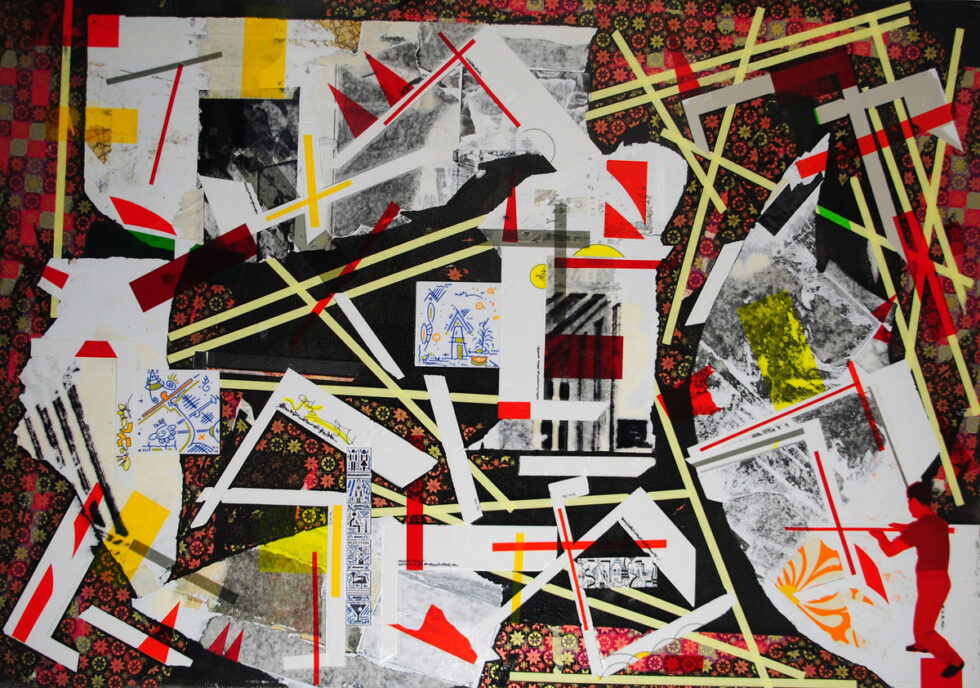 Komposition 84 x119cm 2014 Foto Detlef Vordenbäumen