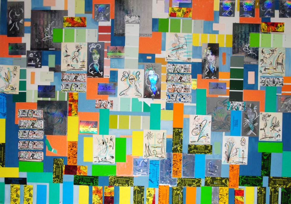 Visika 1 DeVoCollage 84 x119cm 2019 Visika 2 DeVoCollage 84 x119cm 2019 a Foto D. Vordenbäumen